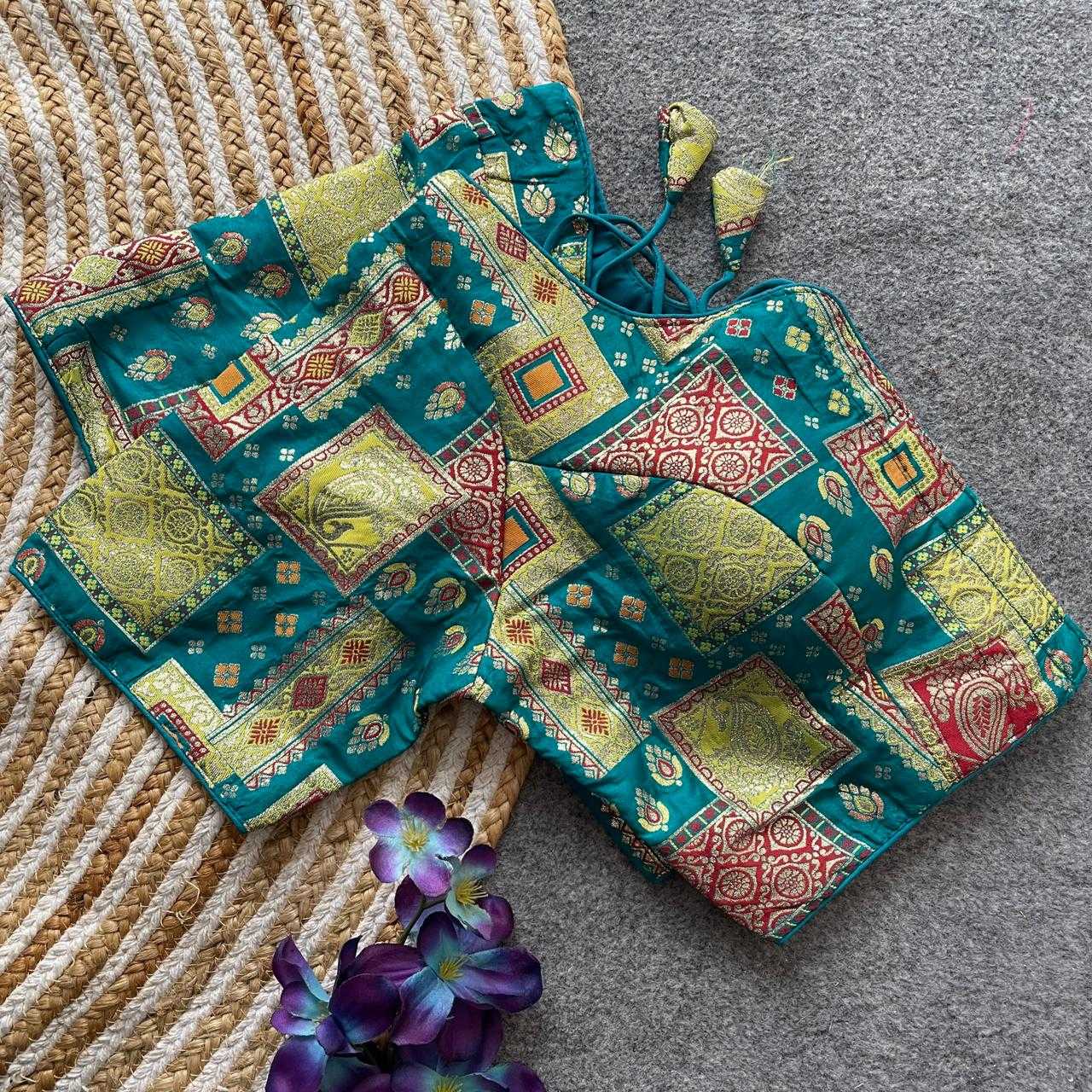 Ynf Dola Silk KESH426 PINKI10 Readymade Blouses Festive Collections Wholesale V-Neck Blouses Party Wear Blouse Silk Blouse Manufacturer- Kapda Export