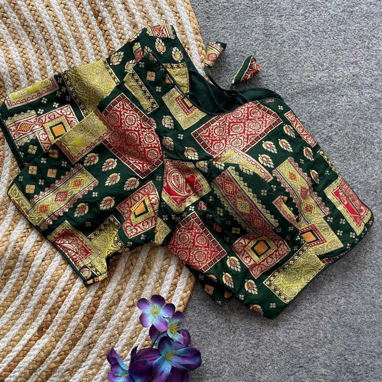 Ynf Dola Silk KESH426 PINKI10 Readymade Blouses Festive Collections Wholesale V-Neck Blouses Party Wear Blouse Silk Blouse Manufacturer- Kapda Export