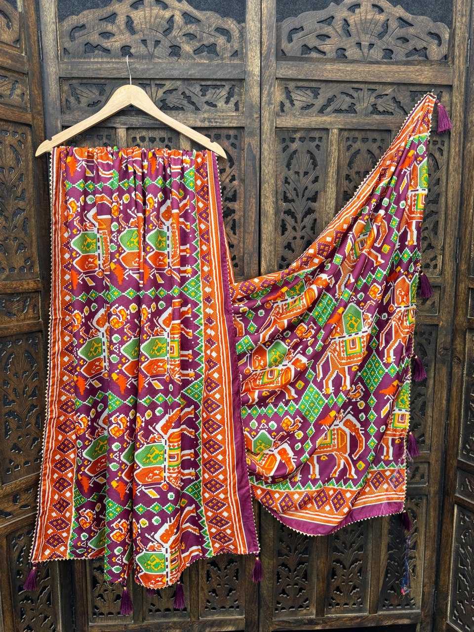 Ynf Dola Silk RIN119 5107 Duppatas Wholesale Printed Duppata Manufacturer- Kapda Export