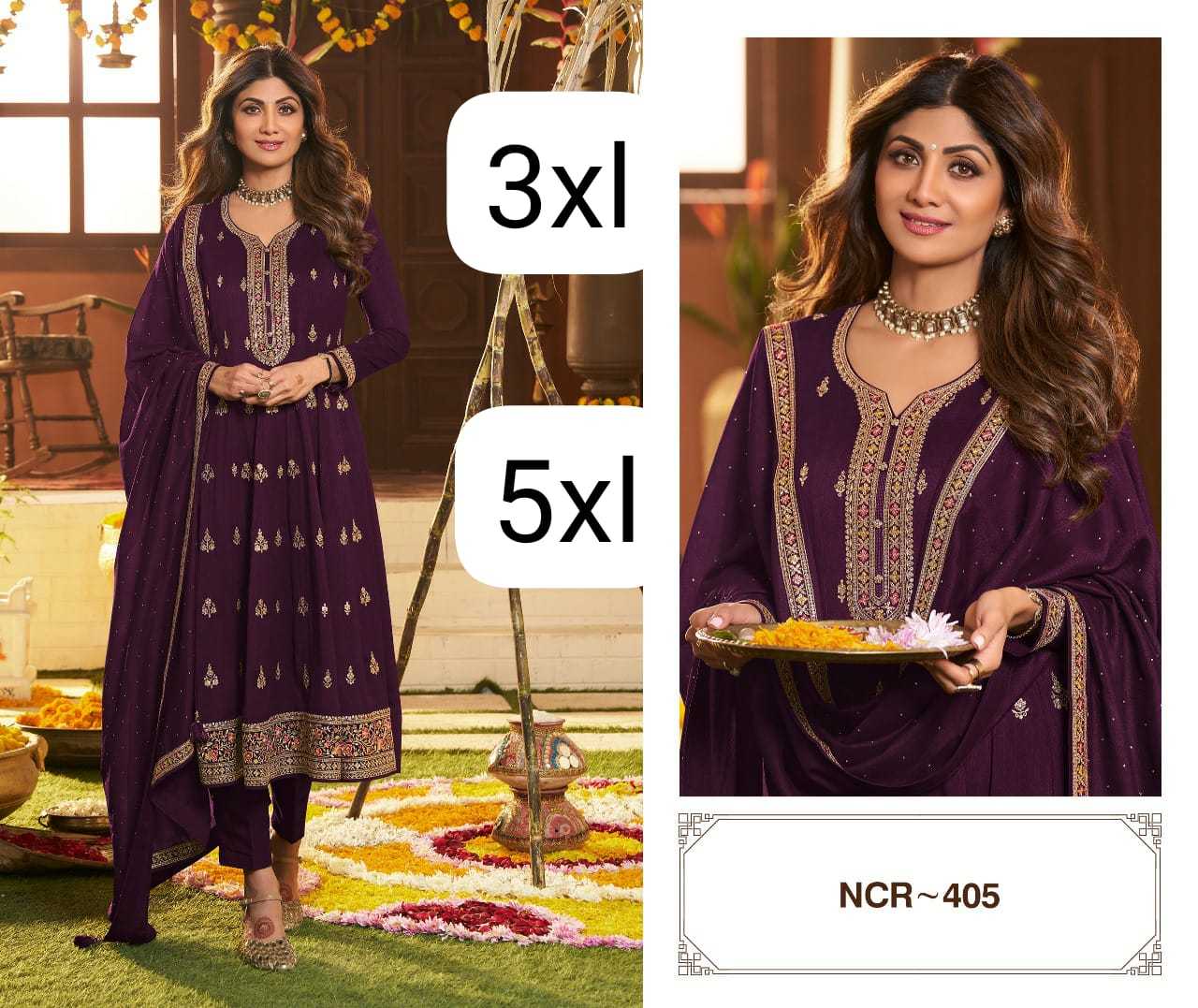 Ynf Fancy KESH530 shilpa Suits & Dresses Bollywood Collections Plus Size Collections Wholesale Ladies Suits Embroidery Suits Anarkali Suits Shilpa Shetty Sarees Manufacturer- Kapda Export
