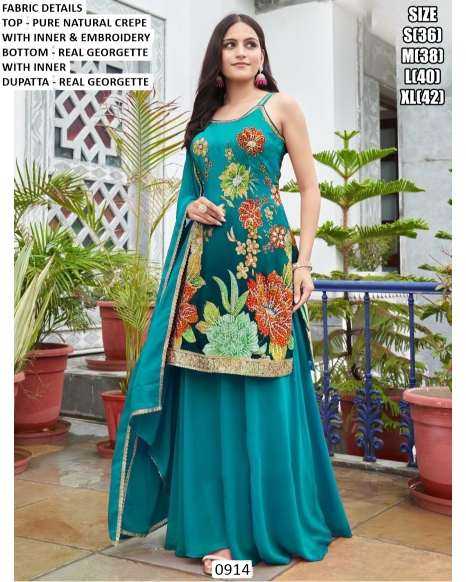 Ynf Georgette KESH481 0911 Suits & Dresses Wholesale Designer dresses Party Wear Dresses Indo-Western Dresses Manufacturer- Kapda Export