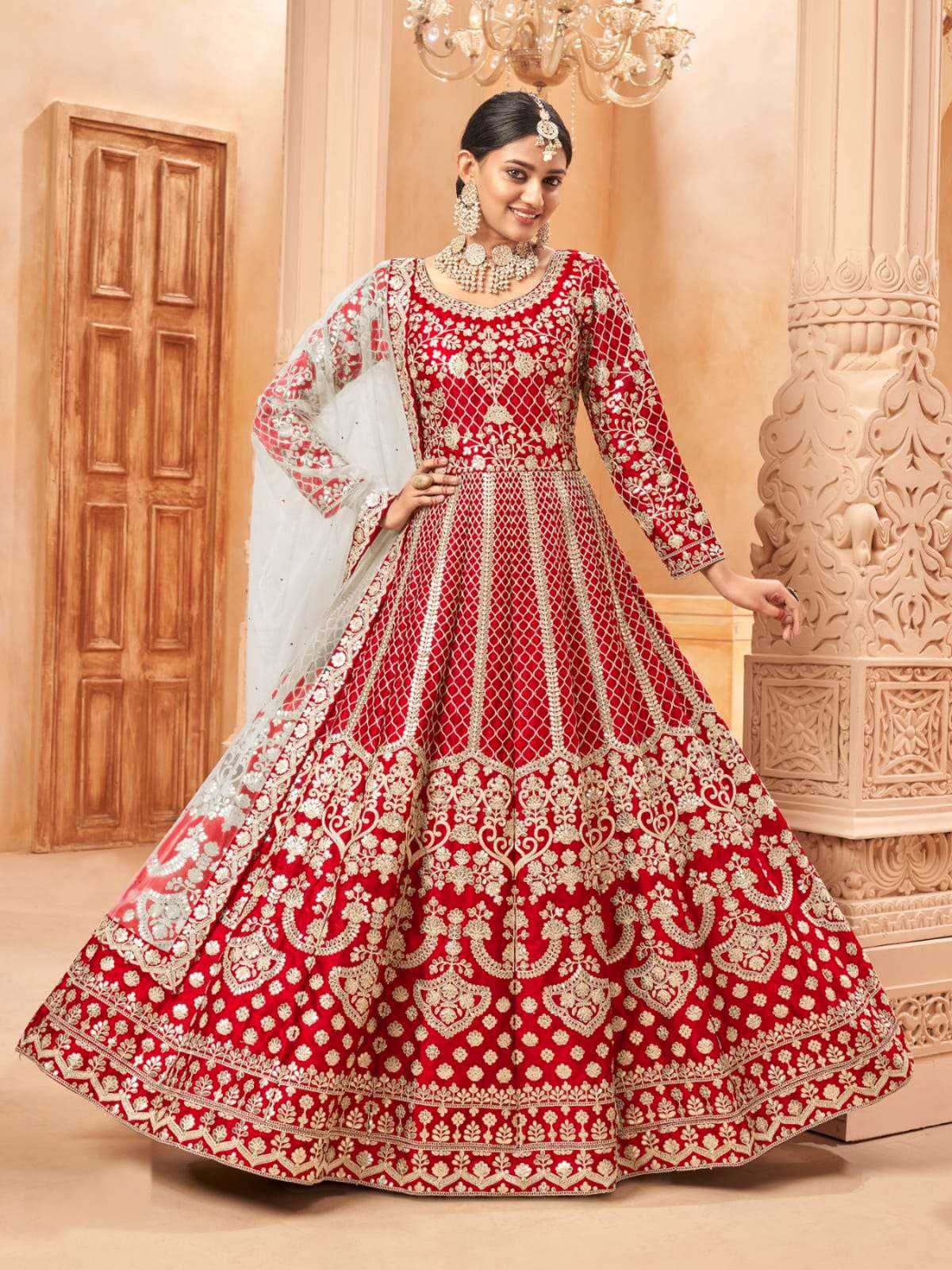 Ynf Net KESH554 1218 Gowns Wedding Collections Festive Collections Wholesale Net Gowns Designer Gowns Wedding Outfits Manufacturer- Kapda Export