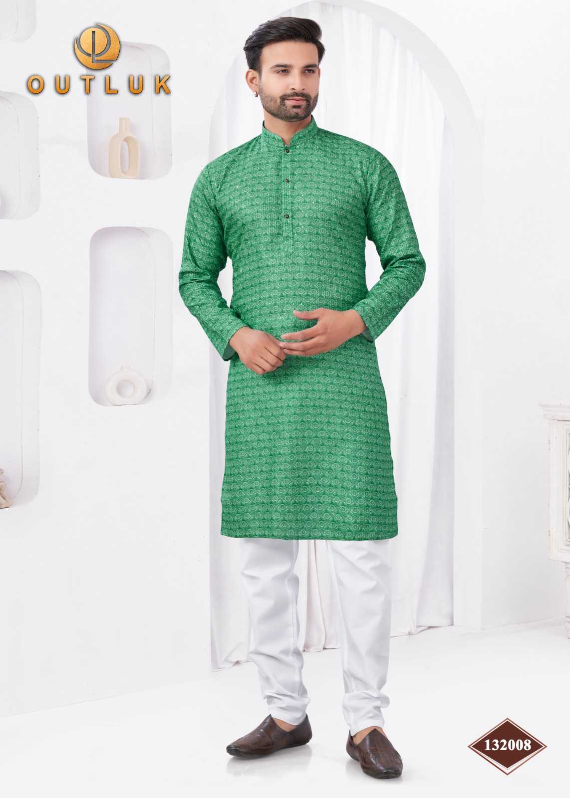 Ynf Reyon Cotton KESH530 Outluk Vol 132 Mens Wear Wholesale Mens Kurtas Mens Kurta Pyjama Festive & Wedding Coats Manufacturer- Kapda Export