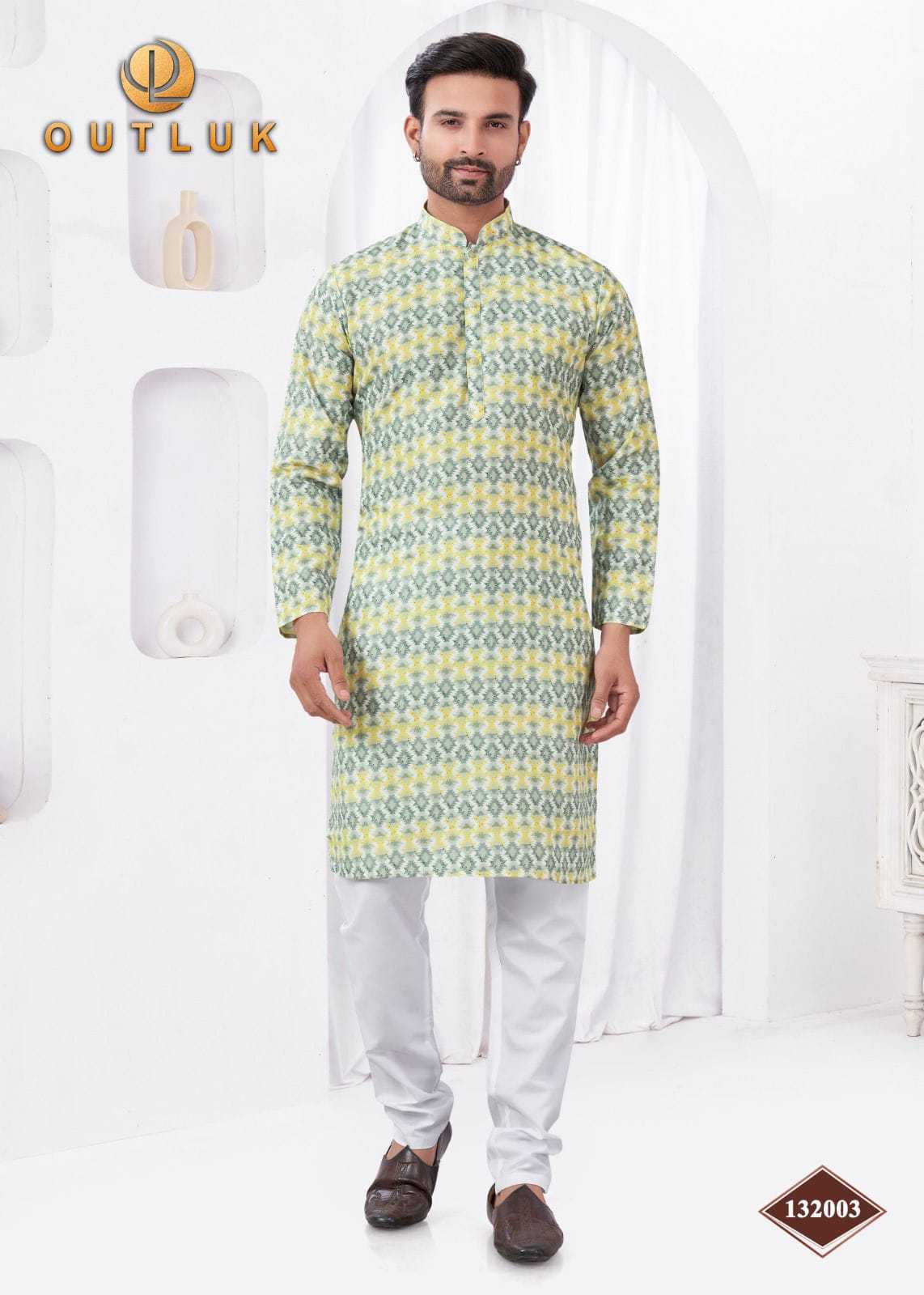 Ynf Reyon Cotton KESH530 Outluk Vol 132 Mens Wear Wholesale Mens Kurtas Mens Kurta Pyjama Festive & Wedding Coats Manufacturer- Kapda Export