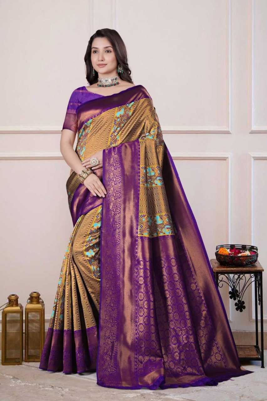 Ynf Silk KESH596 017 Silk Sarees Festive Collections Wholesale Traditional Silk Sarees Zari Border Silk Sarees Kanchipuram Silk Sarees Manufacturer- Kapda Export
