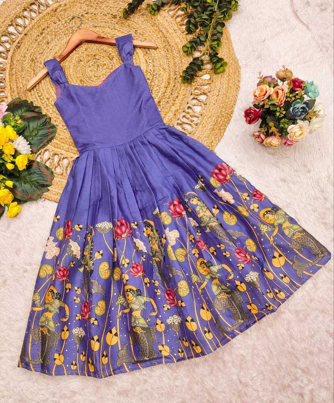 Ynf Soft Cotton KESH619 PICHWAI Kids Wear Wedding Collections Festive Collections Wholesale Kids Gown Kids Frocks Girls Cotton Frocks Manufacturer- Kapda Export