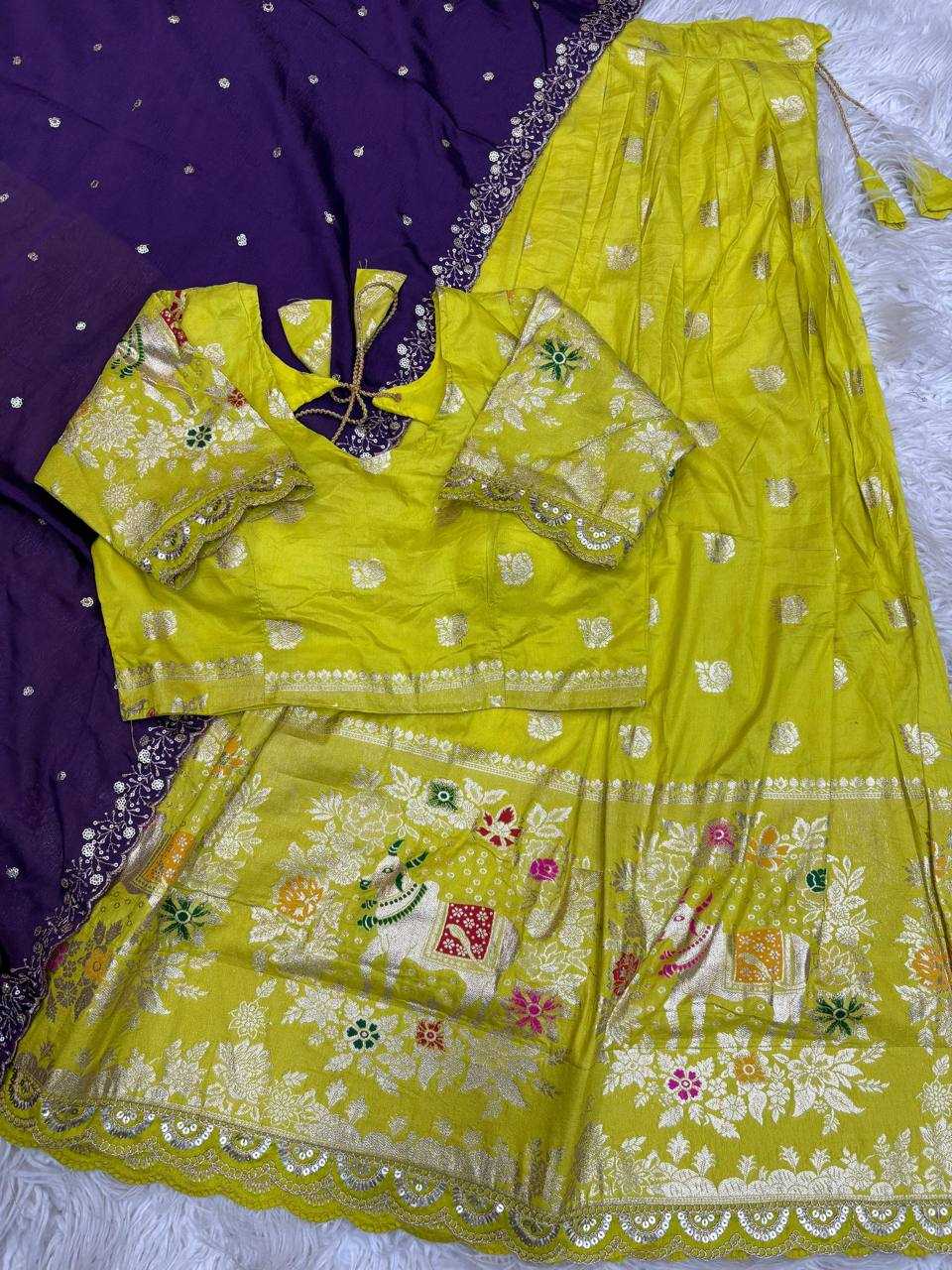 Ynf Soft Dola RIN124 cow Sarees Wholesale Designer Sarees Lehenga Sarees Half Sarees Manufacturer- Kapda Export