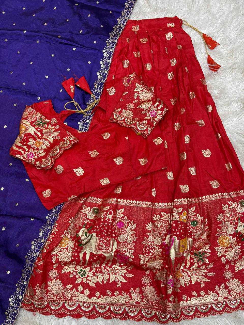 Ynf Soft Dola RIN124 cow Sarees Wholesale Designer Sarees Lehenga Sarees Half Sarees Manufacturer- Kapda Export