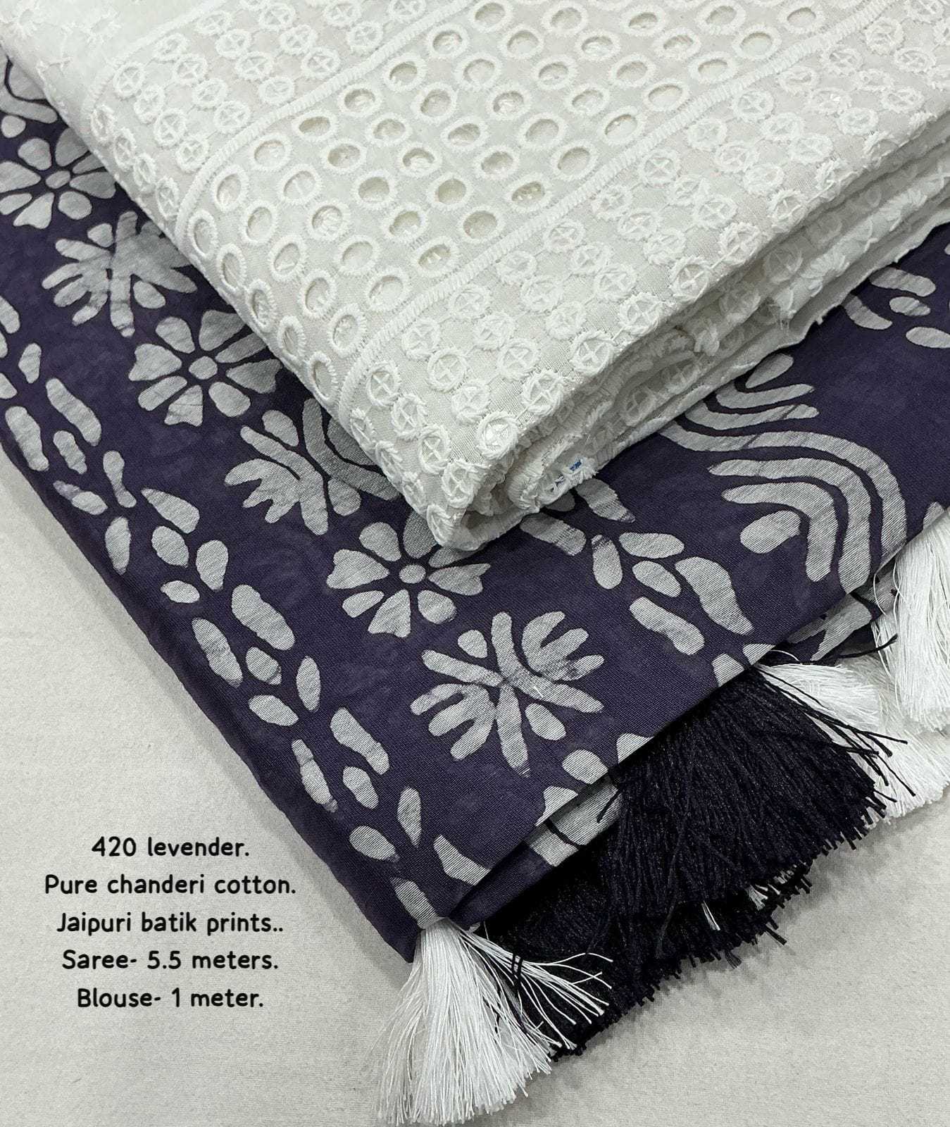 Ynf Chanderi Cotton KESH433 420 Sarees Wholesale Designer Sarees Fancy Sarees Batik Sarees Manufacturer- Kapda Export