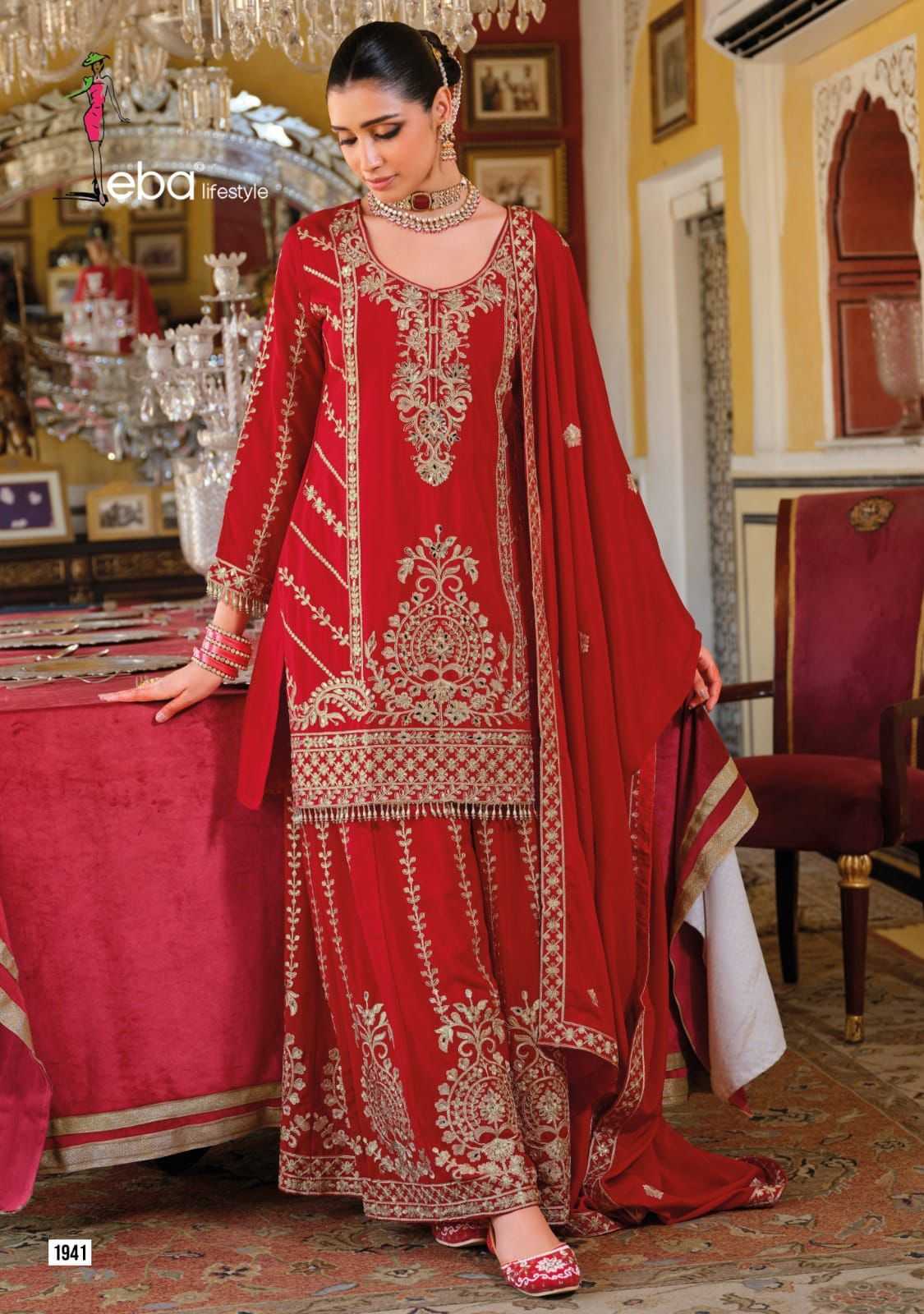 Ynf Chinon KESH530 EBA sundari Suits & Dresses Wholesale Embroidery Suits Patiala Suits Palazzo Suit Manufacturer- Kapda Export