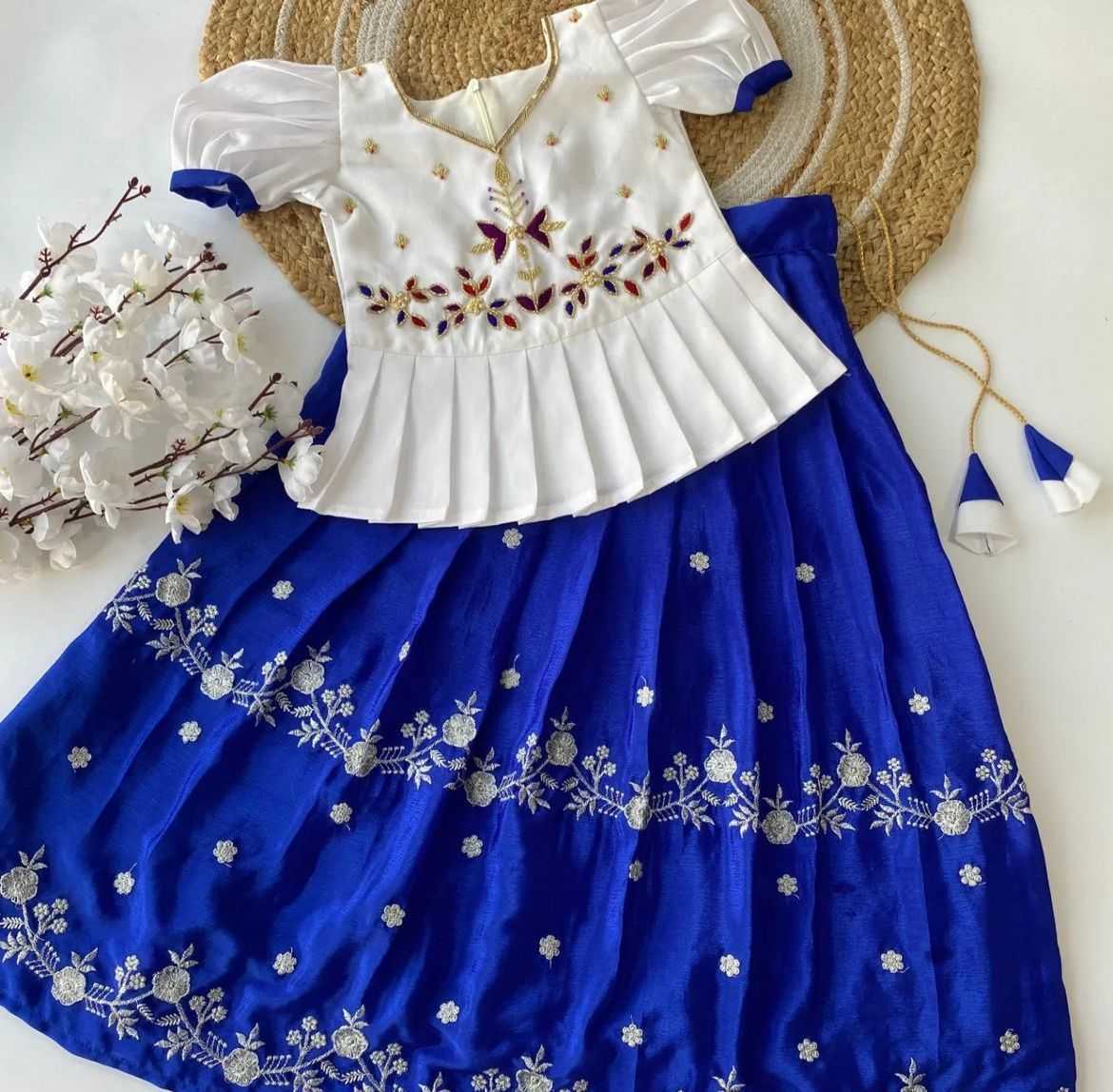 Ynf Chinon RIN235 NIYOGI Kids Wear Wholesale Kids Lehenga Kids Traditional Outfits Kids Navratri Outfits Manufacturer- Kapda Export