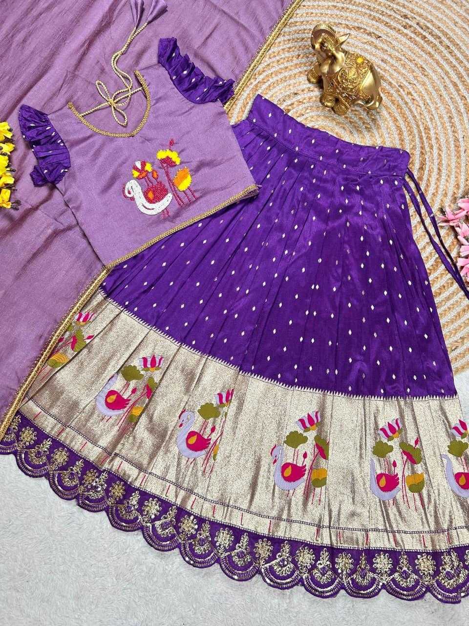 Ynf Chinon Silk KESH503 1129 Kids Wear Wholesale Kids Frocks Girls Frock Kids Designer Frock Manufacturer- Kapda Export