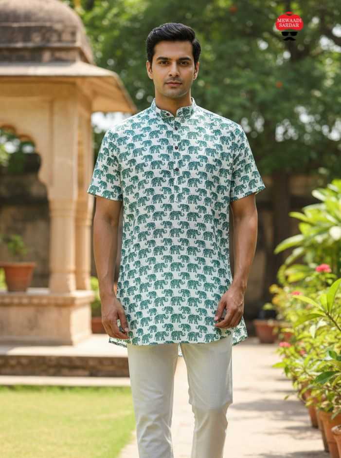 Ynf Cotton KESH481 B-Desi Mens Wear Wholesale Mens Kurtas Men Cotton Kurta Men Short Kurta Manufacturer- Kapda Export