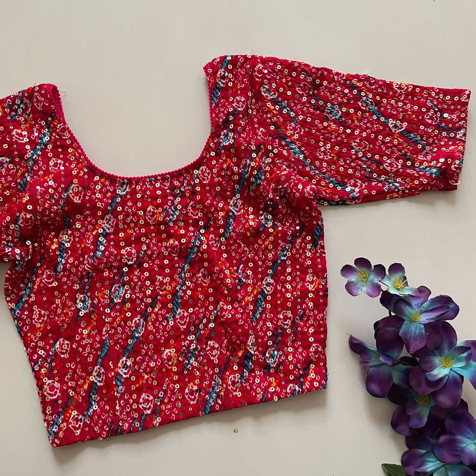 Ynf Crush Silk KESH426 VEDA Readymade Blouses Festive Collections Wholesale Printed Blouse Stretchable Blouse Fashion Blouse Manufacturer- Kapda Export