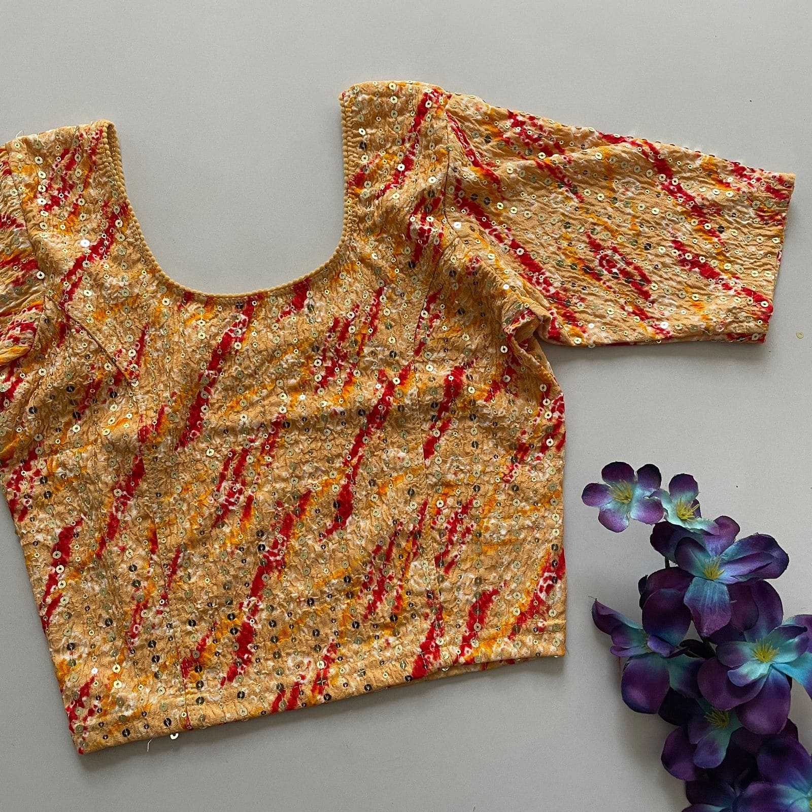 Ynf Crush Silk KESH426 VEDA Readymade Blouses Festive Collections Wholesale Printed Blouse Stretchable Blouse Fashion Blouse Manufacturer- Kapda Export