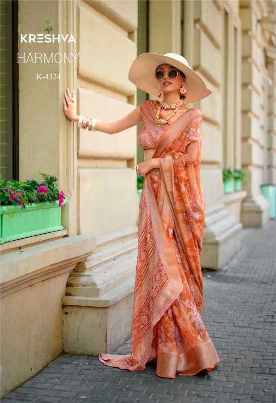 Ynf Georgette KESH113 Kreshva Harmony 4323 Silk Sarees Wholesale Brocade Sarees Traditional Silk Sarees Party Wear Silk Sarees Manufacturer- Kapda Export