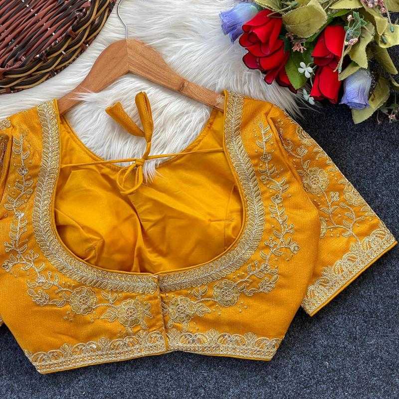 Ynf Milan Silk KESH426 944 Readymade Blouses Festive Collections Wholesale Embroidered Blouses Silk Blouse Navratri Blouses Manufacturer- Kapda Export