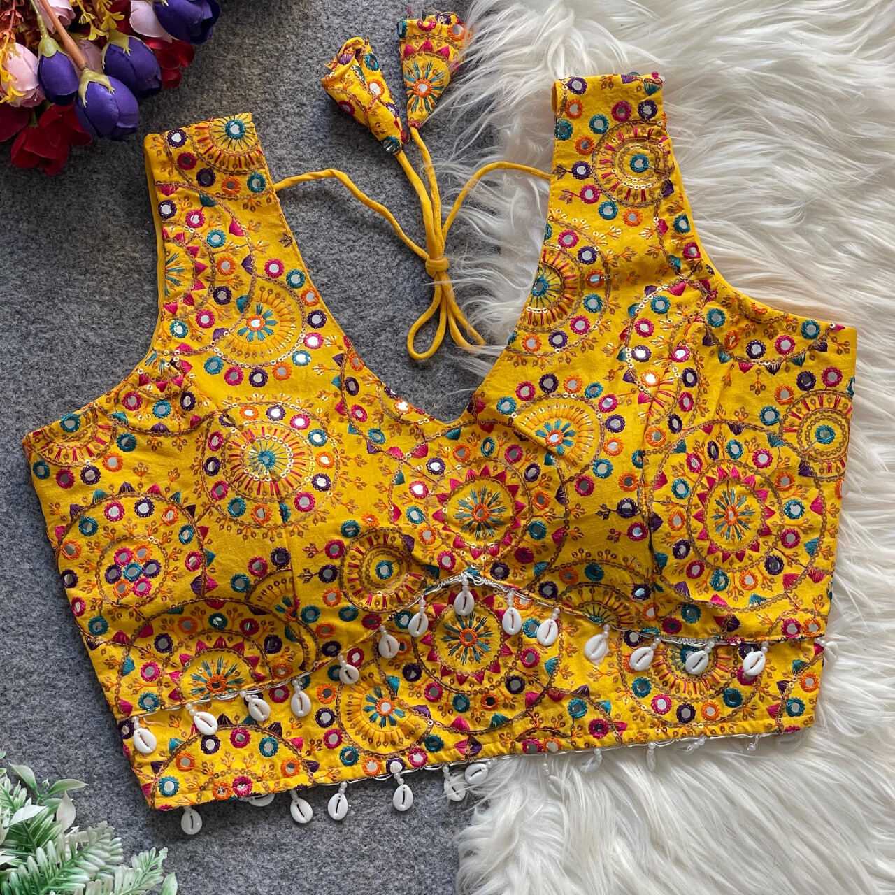 Ynf Mono Slub KESH411 VIHAAN Readymade Blouses Wholesale Sequence Embroidery Blouse Sleeveless Blouse Party Wear Blouse Manufacturer- Kapda Export