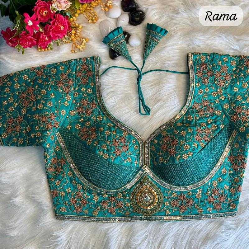 Ynf Pure Soft KESH426 palak Readymade Blouses Festive Collections Wholesale Sequence Embroidery Blouse Designer Blouse Party Wear Blouse Manufacturer- Kapda Export