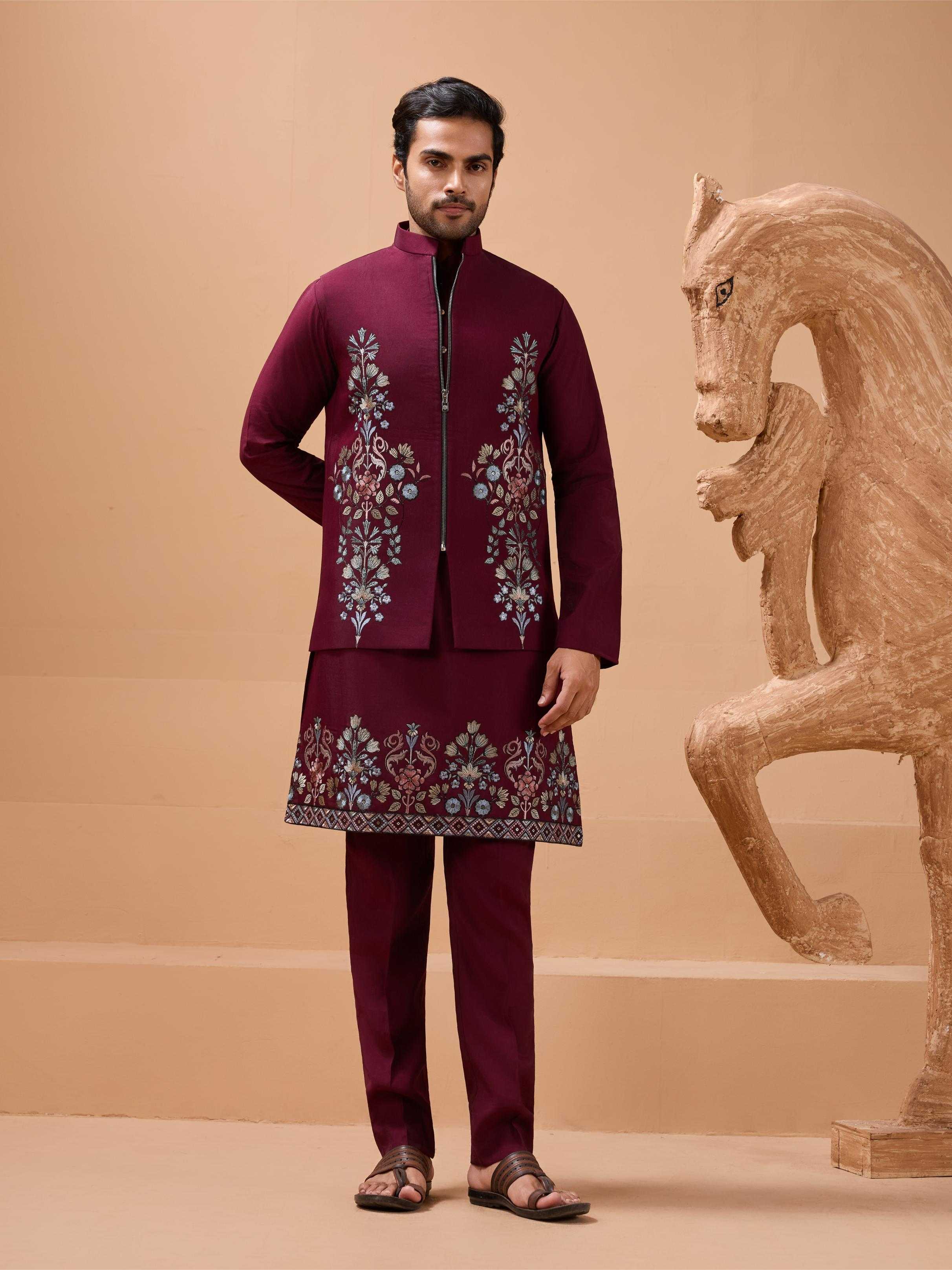 Ynf Viscose RIN202 21021 Mens Wear Wholesale Mens Kurta Pyjama Silk Kurta Men Wedding kurta Manufacturer- Kapda Export