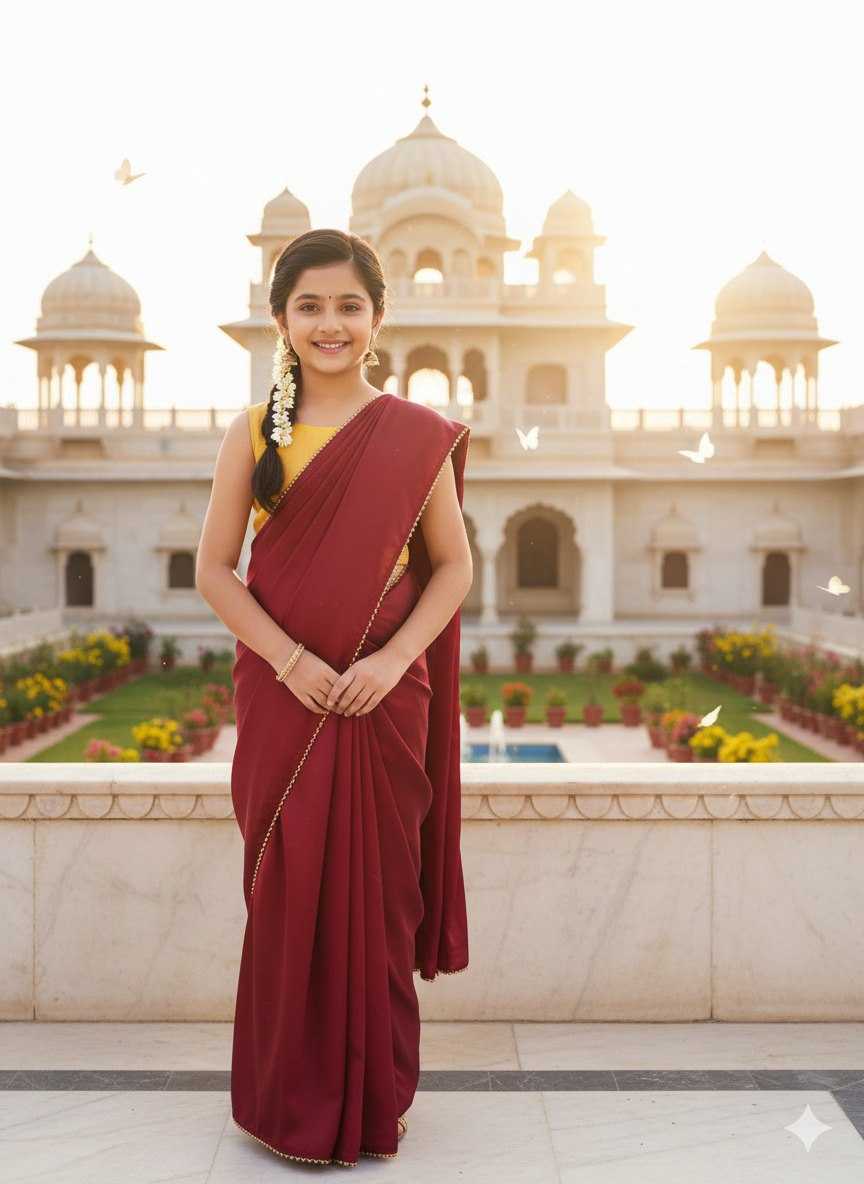 Ynf Banglori Silk KESH505 017 Kids Wear Wholesale Kids Saree Dress Kids Festive Wear Kids Party Wear Ethnic Manufacturer- Kapda Export