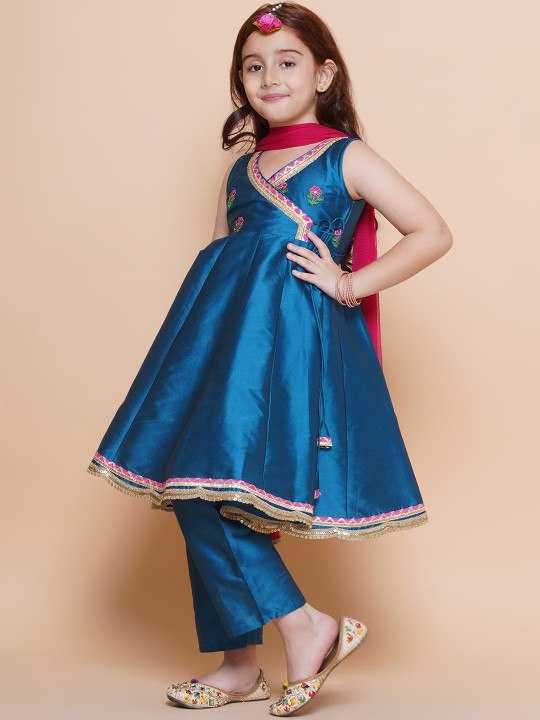 Ynf Chanderi Silk KESH642 033 Kids Wear Wholesale Kids Traditional Outfits Kids Kurta Pajama Kids Festive Wear Manufacturer- Kapda Export
