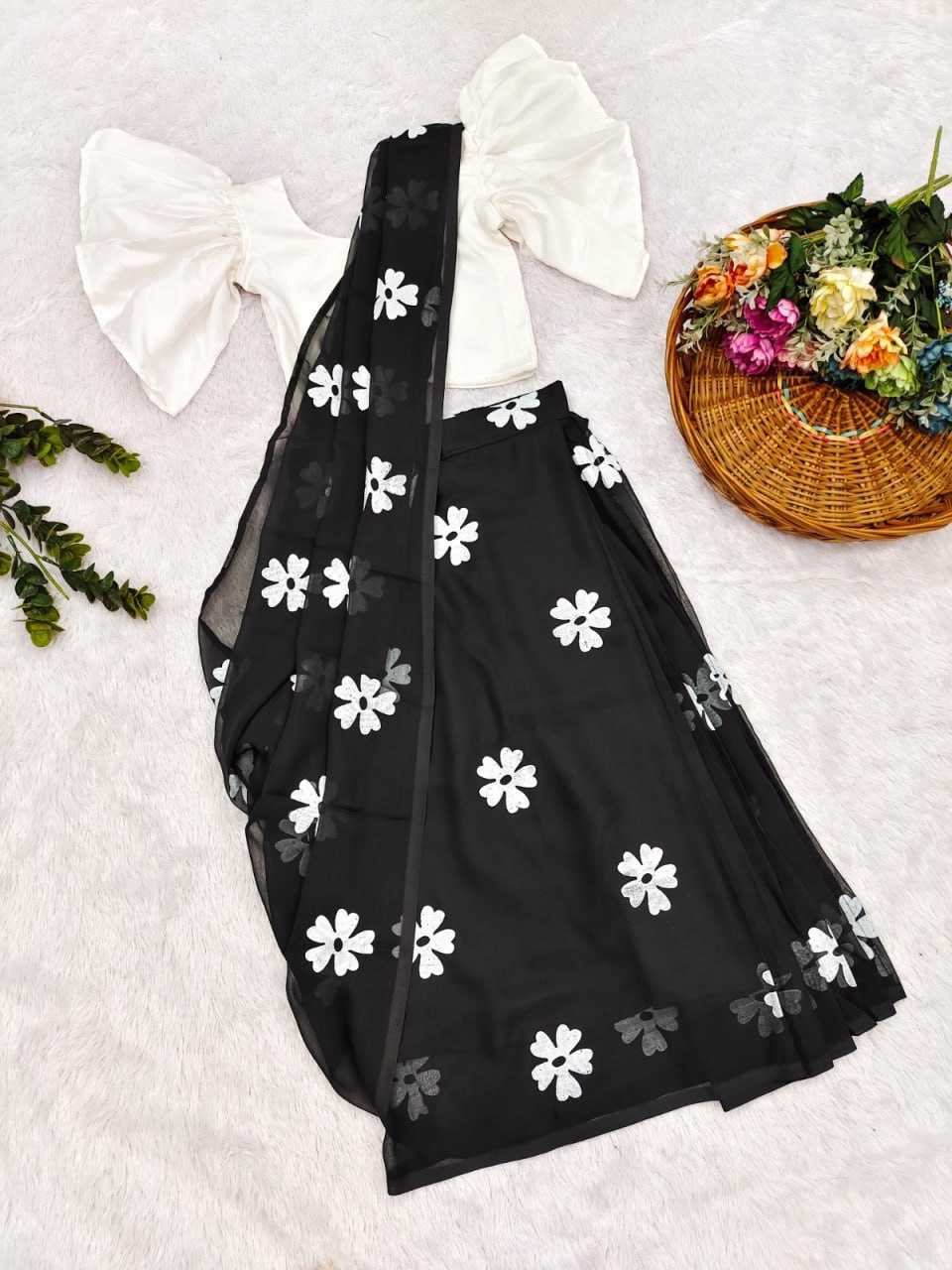 Ynf Chinon Silk KESH505 012 Kids Wear Wholesale Kids Saree Dress Kids Festive Wear Kids Wedding Outfits Manufacturer- Kapda Export