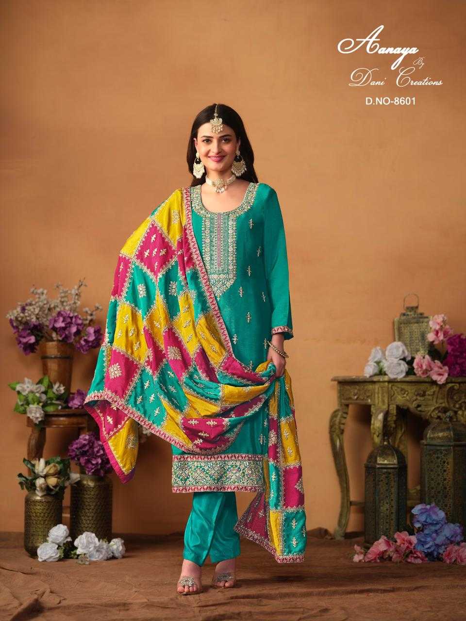 Ynf Chinon Silk KESH530 AANAYA VOL 186 Suits & Dresses Wholesale Embroidery Suits Patiala Suits Party wear suits Manufacturer- Kapda Export