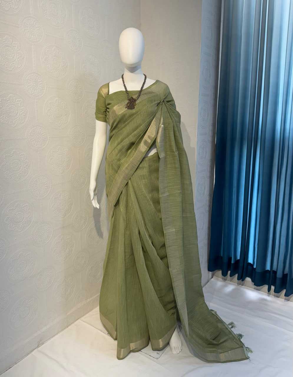 Ynf Cotton KESH634 tradz Sarees Wholesale Fancy Sarees Cotton Linen Sarees Ladies Sarees Manufacturer- Kapda Export