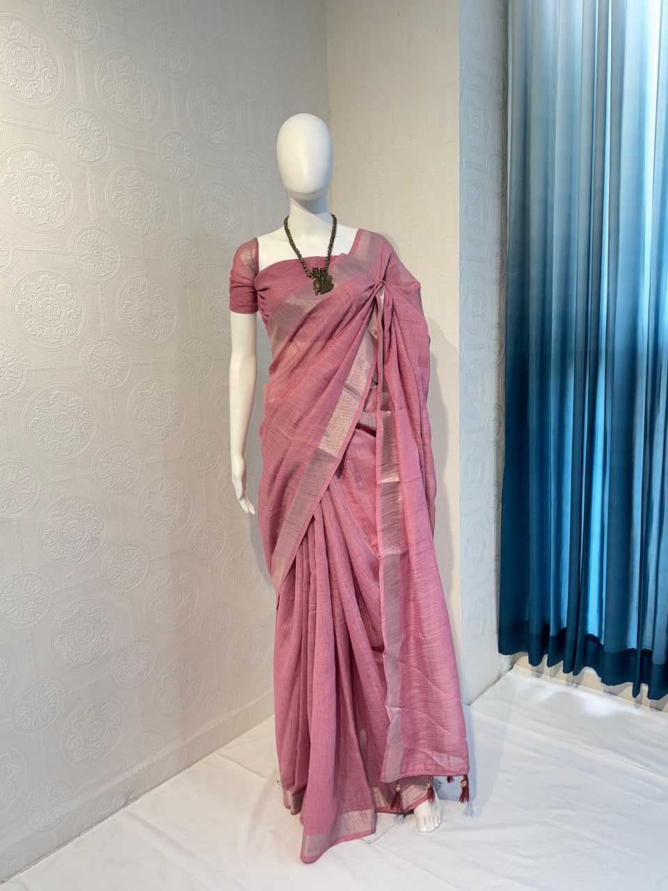 Ynf Cotton KESH634 tradz Sarees Wholesale Fancy Sarees Cotton Linen Sarees Ladies Sarees Manufacturer- Kapda Export