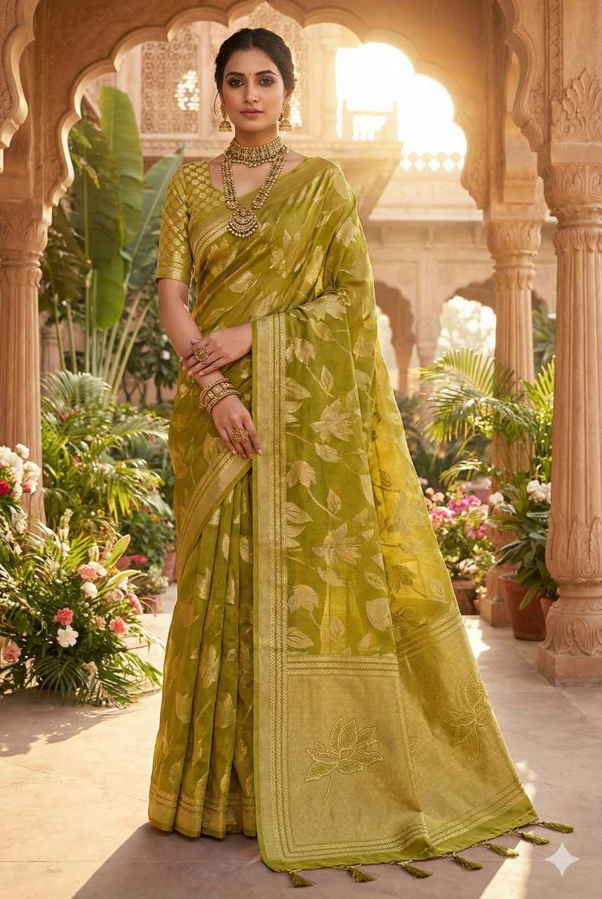 Ynf Dull Moss KESH441 Chandrakala 1 Sarees Wholesale Fancy Sarees Printed Sarees Brasso Sarees Manufacturer- Kapda Export