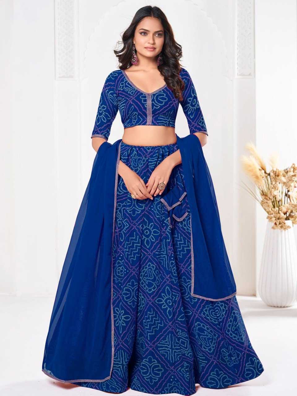 Ynf Georgette KESH643 1010330 Lehengas Wholesale Fancy Lehenga Printed Lehenga Simple Lehenga Manufacturer- Kapda Export