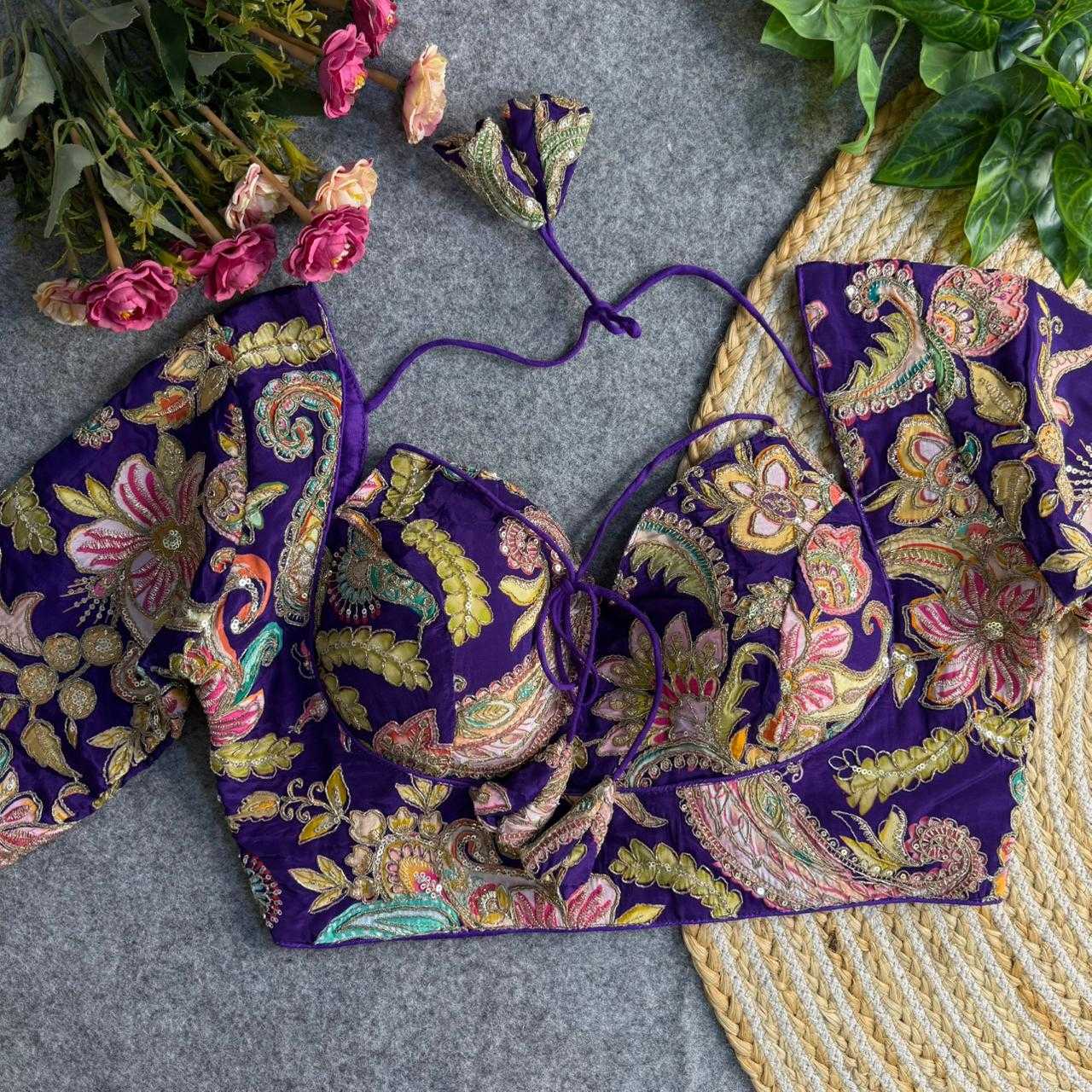 Ynf Heavy Crepe RIN235 Kaveri Readymade Blouses Festive Collections Wholesale Printed Blouse Party Wear Blouse Navratri Blouses Manufacturer- Kapda Export