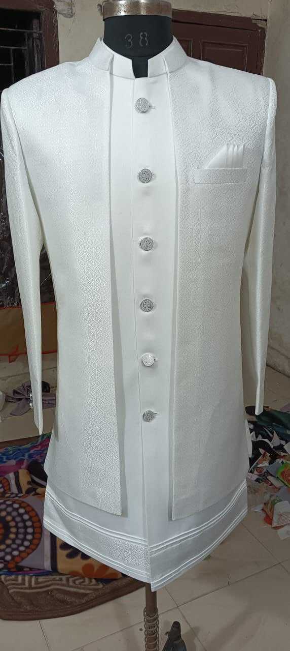 Ynf Heavy Silk KESH650 ZAKIR Mens Wear Wholesale Men Wedding kurta Mens Ethnic Jackets Kurta Set with Jacket Manufacturer- Kapda Export