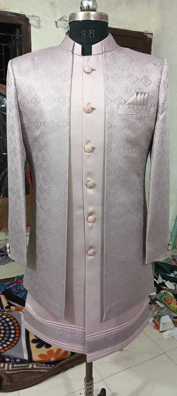 Ynf Heavy Silk KESH650 ZAKIR Mens Wear Wholesale Men Wedding kurta Mens Ethnic Jackets Kurta Set with Jacket Manufacturer- Kapda Export