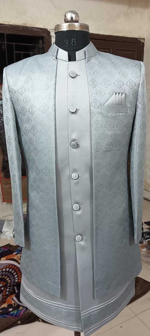 Ynf Heavy Silk KESH650 ZAKIR Mens Wear Wholesale Men Wedding kurta Mens Ethnic Jackets Kurta Set with Jacket Manufacturer- Kapda Export