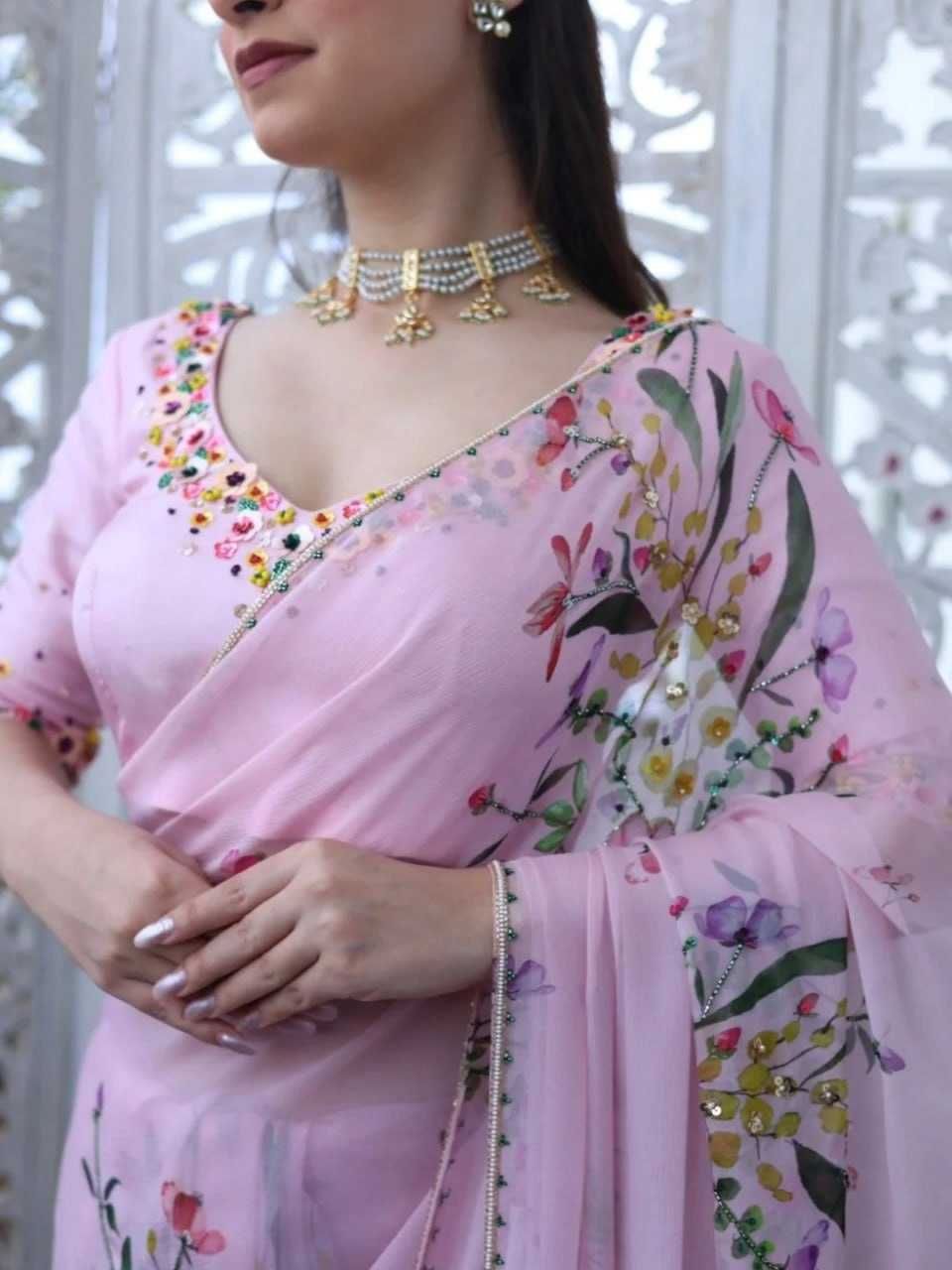 Ynf Heavy Soft KESH651 Kaira Sarees Wholesale Sequence Sarees Hand Work Sarees Heavy Sarees Manufacturer- Kapda Export