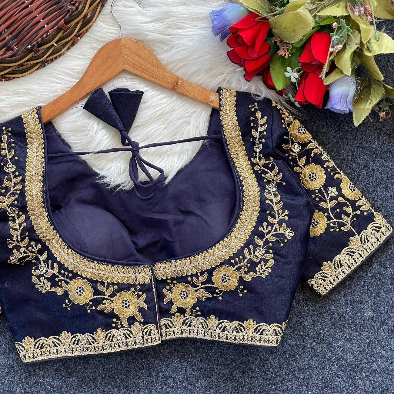 Ynf Milan Silk KESH554 KARINA Readymade Blouses Wholesale Designer Blouse Fashion Blouse Kutch Work Blouses Manufacturer- Kapda Export