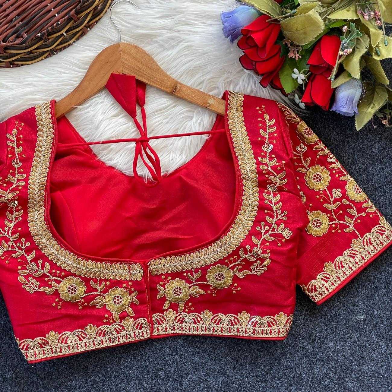 Ynf Milan Silk KESH554 KARINA Readymade Blouses Wholesale Designer Blouse Fashion Blouse Kutch Work Blouses Manufacturer- Kapda Export