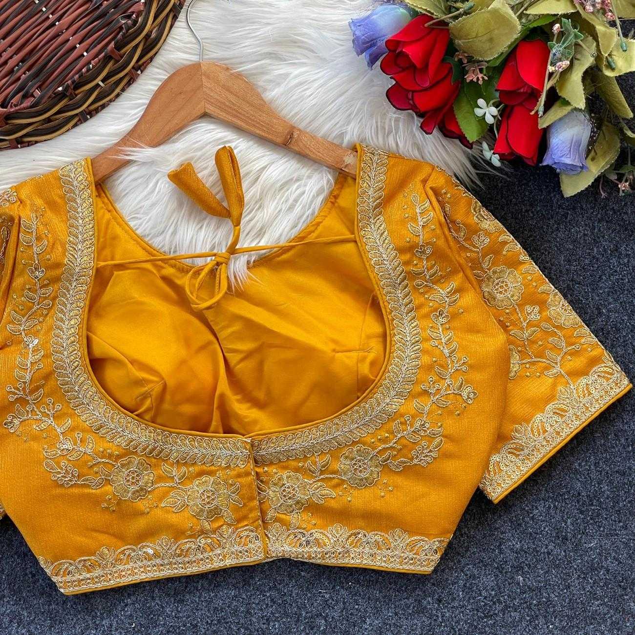 Ynf Milan Silk KESH554 KARINA Readymade Blouses Wholesale Designer Blouse Fashion Blouse Kutch Work Blouses Manufacturer- Kapda Export