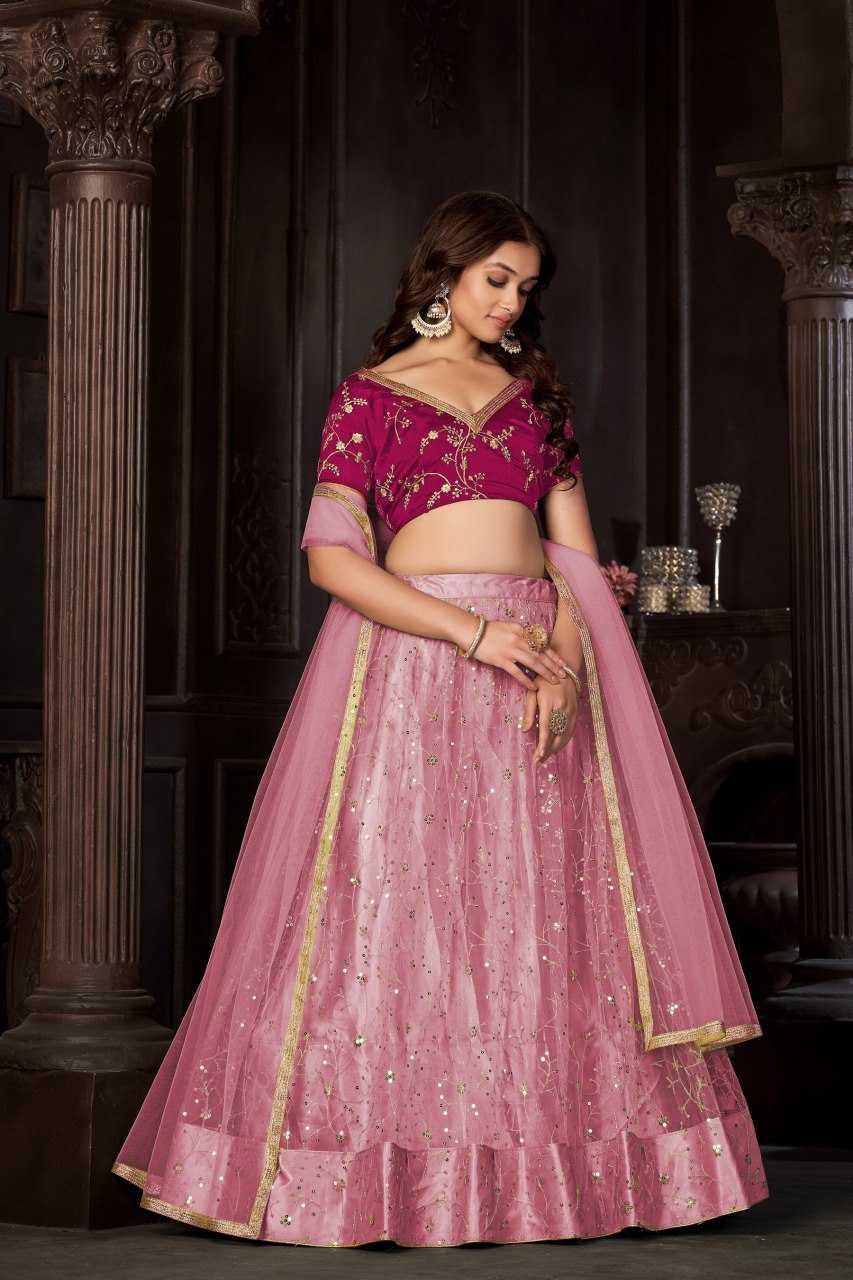 Ynf Net KESH643 1010292 Lehengas Wholesale Fancy Lehenga Embroidered Lehenga Lehenga For Mehndi Sequins Lehenga Manufacturer- Kapda Export