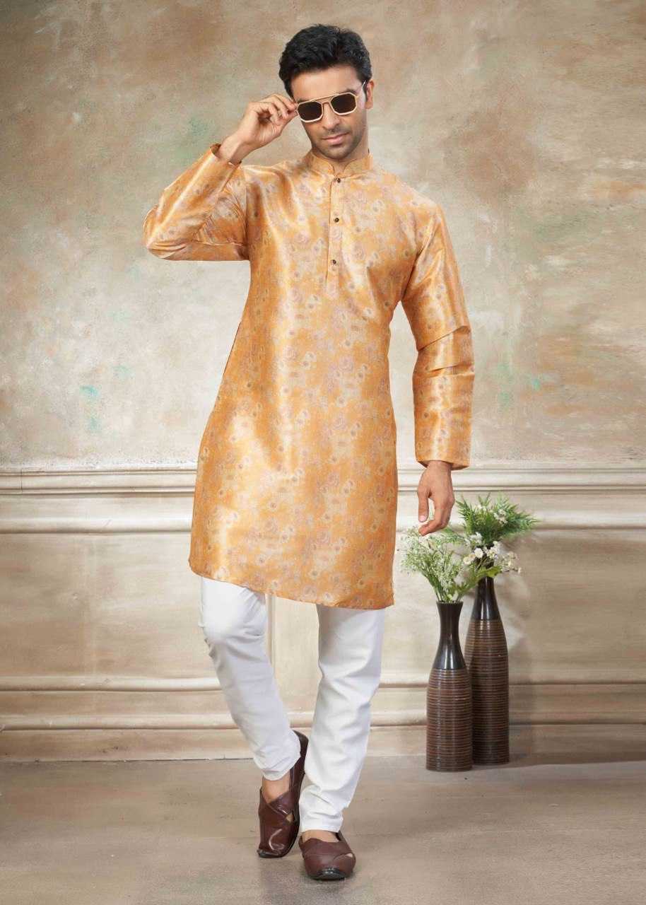 Ynf Premium Silk KESH650 Venmer Vol 140 Mens Wear Wholesale Mens Kurta Pyjama Men Short Kurta Men Wedding kurta Manufacturer- Kapda Export