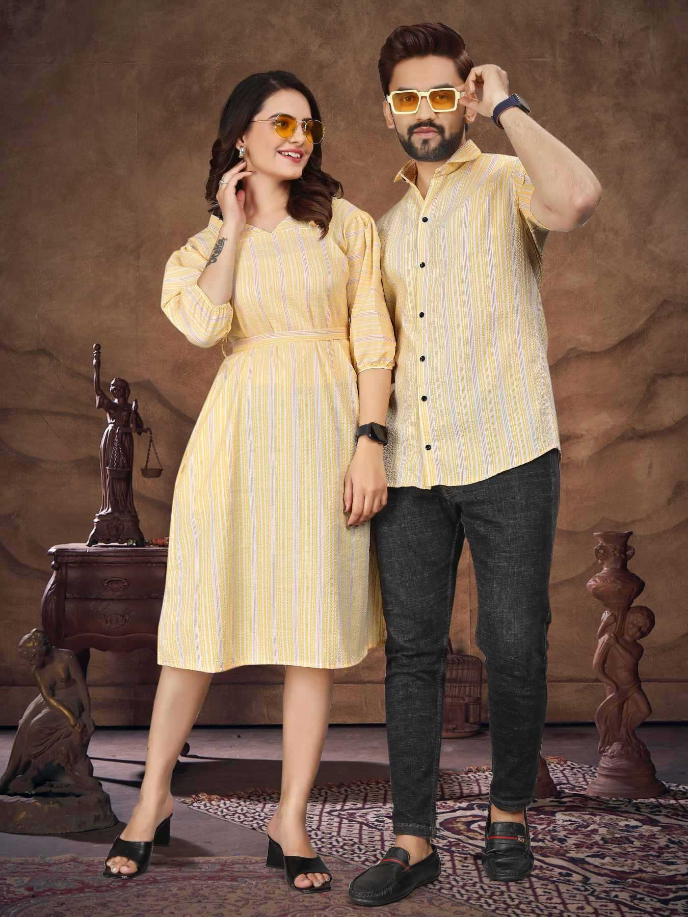 Ynf Pure Cotton KESH481 VEER-ZARA-2 Couple Wear Wholesale Couple Matching Ethnic Outfits Party Wear Couple Ethnic Collection Designer Ethnic Outfits for Couples Manufacturer- Kapda Export