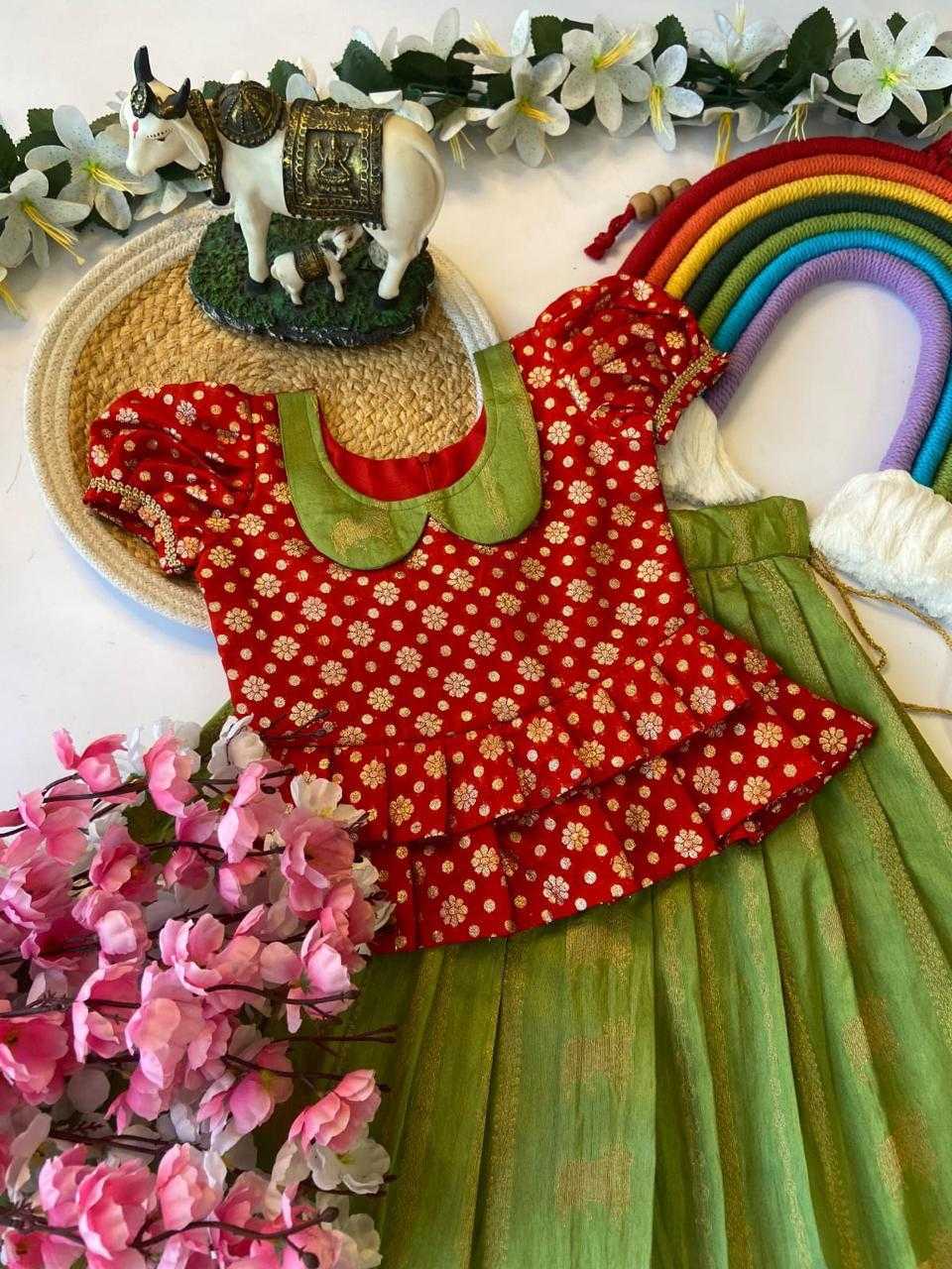 Ynf Russian Silk KESH503 8084 Kids Wear Wholesale Indian Wear For Kids Kids Lehenga Choli Kids Festive Wear Manufacturer- Kapda Export