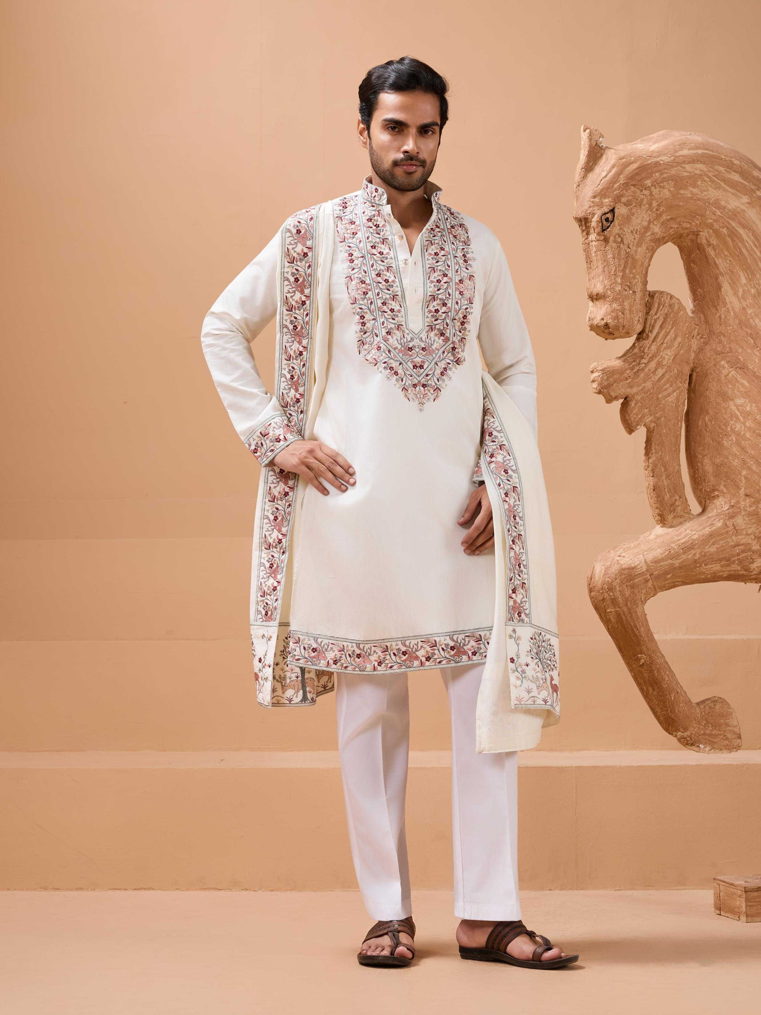 Ynf Silk RIN202 ROYAL LOOK Mens Wear Wholesale Mens Kurtas Mens Kurta Pyjama Silk Kurta Manufacturer- Kapda Export