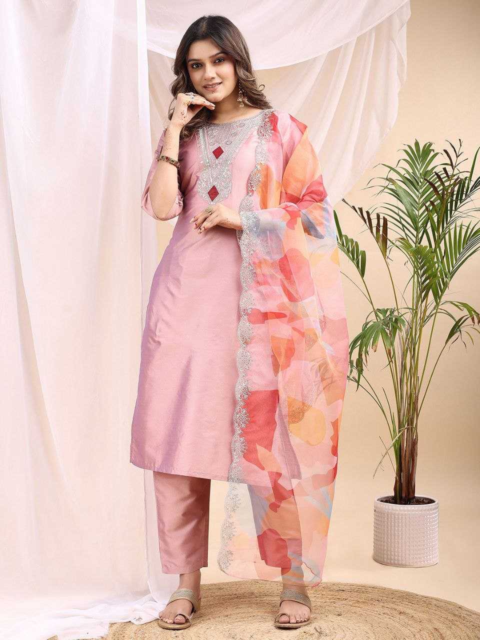 Ynf Soft Tapeta Silk KESH550 299 Suits & Dresses Festive Collections Wholesale Party Wear Dresses Embroidered Dresses Silk Dresses Manufacturer- Kapda Export