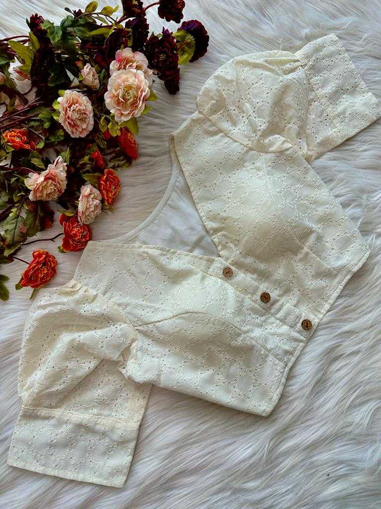 Ynf Tussar Silk KESH437 Hit - 03 Readymade Blouses Festive Collections Wholesale V-Neck Blouses Fashion Blouse Silk Blouse Manufacturer- Kapda Export