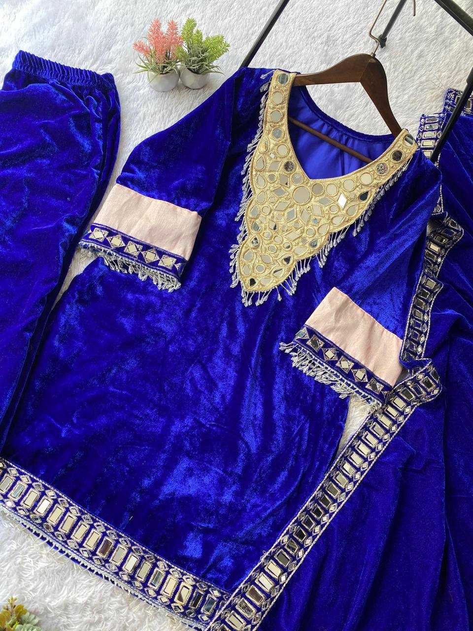 Ynf Velvet RIN141 2043 Suits & Dresses Wholesale Embroidery Suits Palazzo Suit Long Kurti Suits Manufacturer- Kapda Export