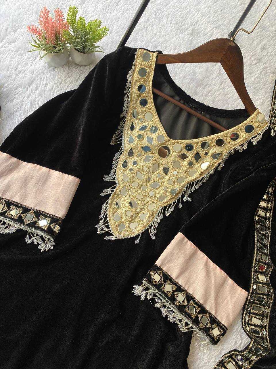 Ynf Velvet RIN141 2043 Suits & Dresses Wholesale Embroidery Suits Palazzo Suit Long Kurti Suits Manufacturer- Kapda Export