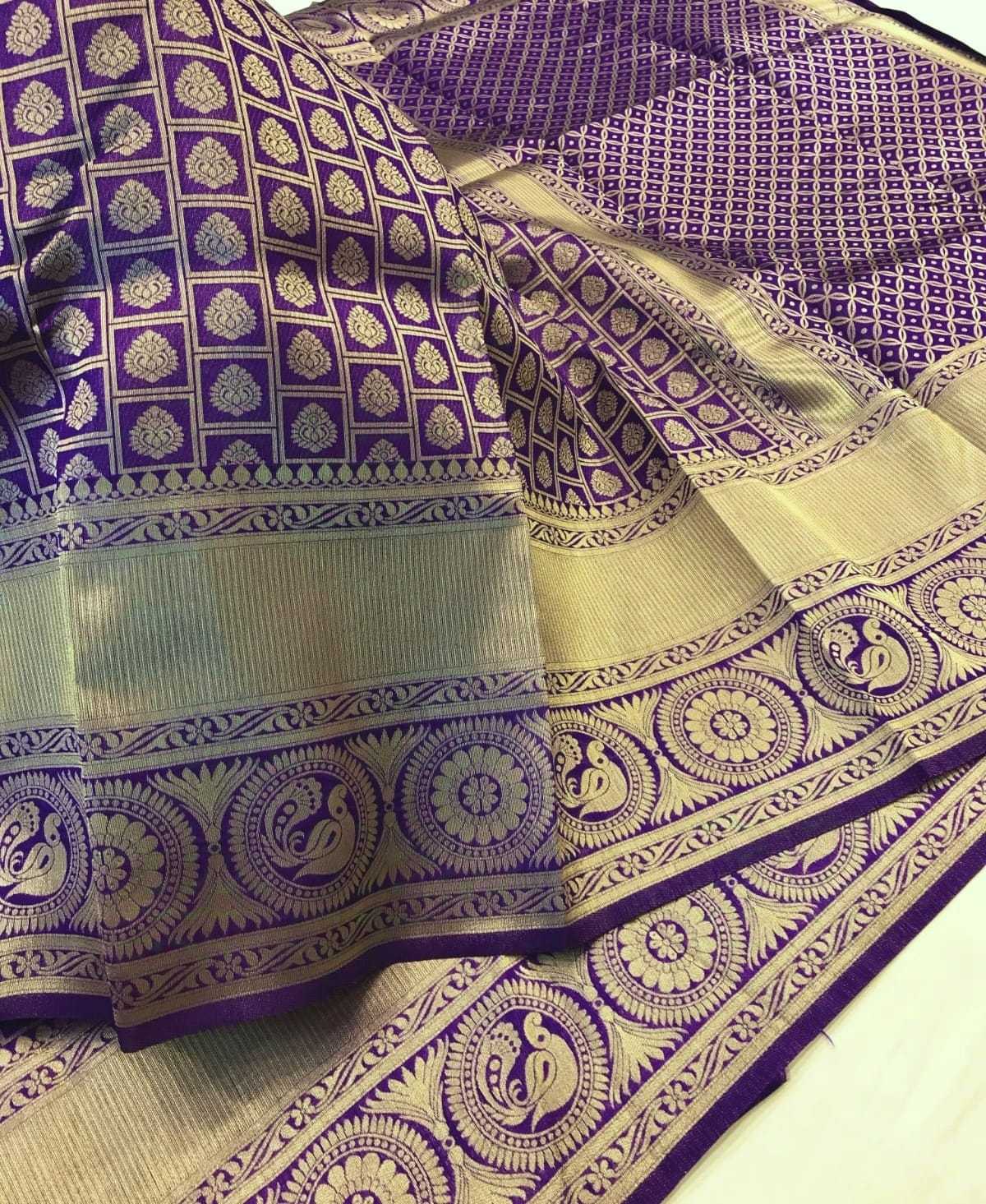 Ynf Banarasi Soft Silk KESH548 RAJKUMAR Sarees Wholesale Printed Sarees Modern Sarees Golden Sarees Manufacturer- Kapda Export